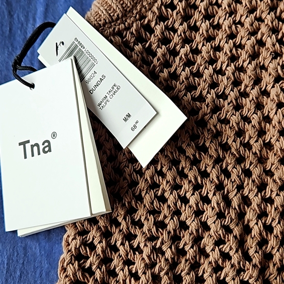 Aritzia TNA Dundas Sweater Vest Warm Taupe M - Picture 4 of 7